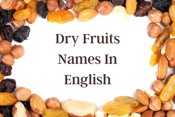 Dry Fruits Names
